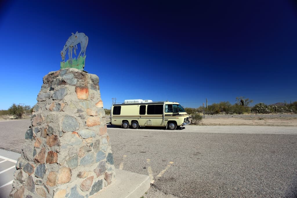 GMC at the Tom Mix Monument