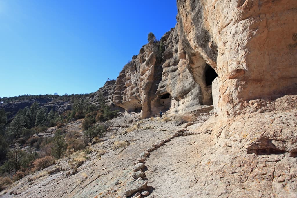 Across the dwellings