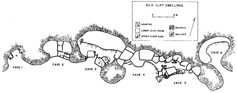 Cliff Dwellings Map