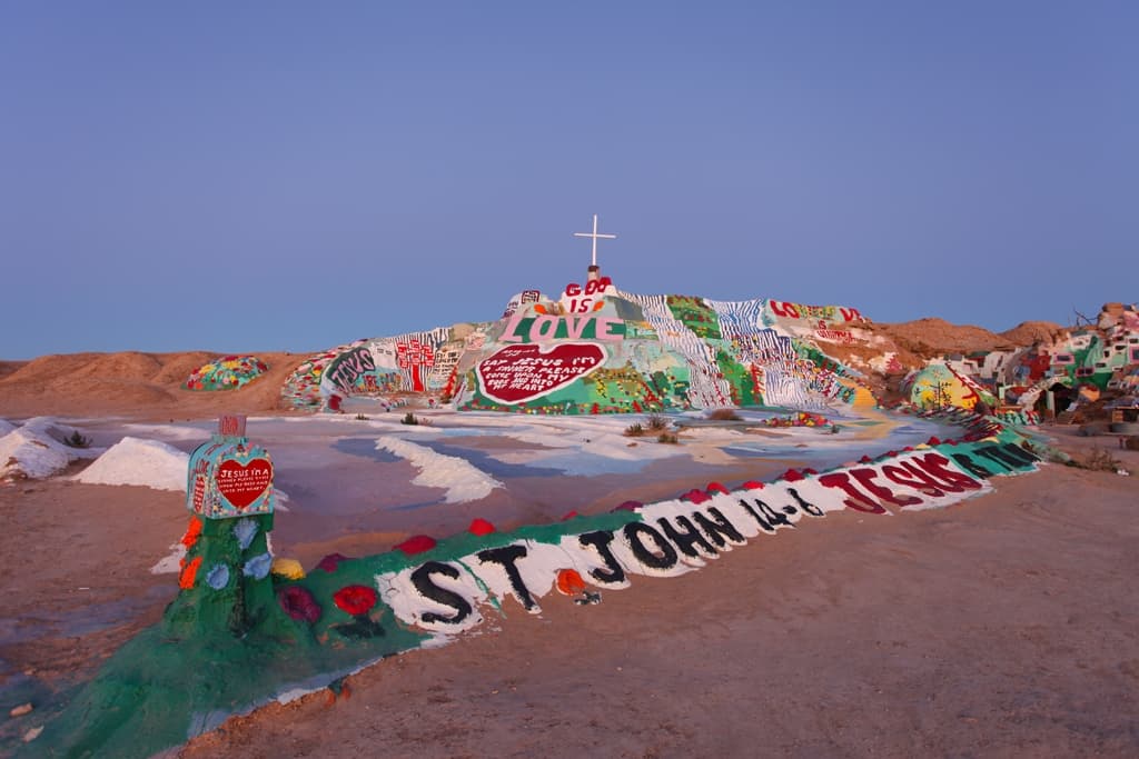 Salvation Mountain At Sunset