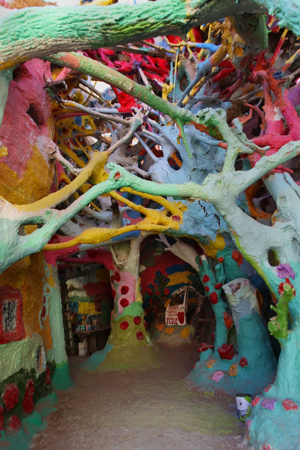 Inside the Salvation Mountain Catacombs