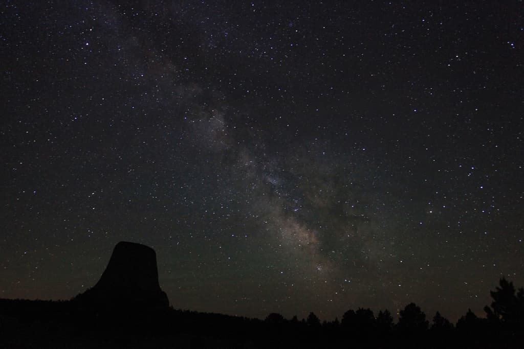The Milky Way Over Devils Tower