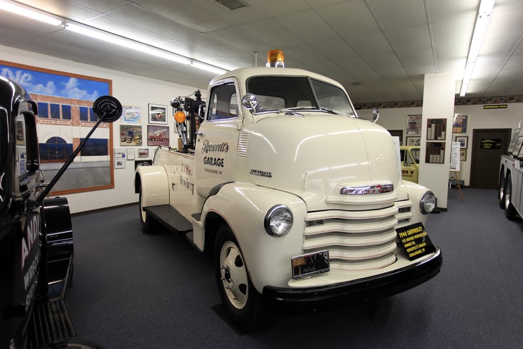 A GMC Bubble Nose Tow Truck