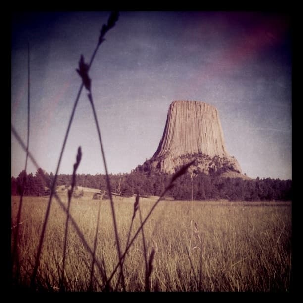 Devils Tower Through the Grass