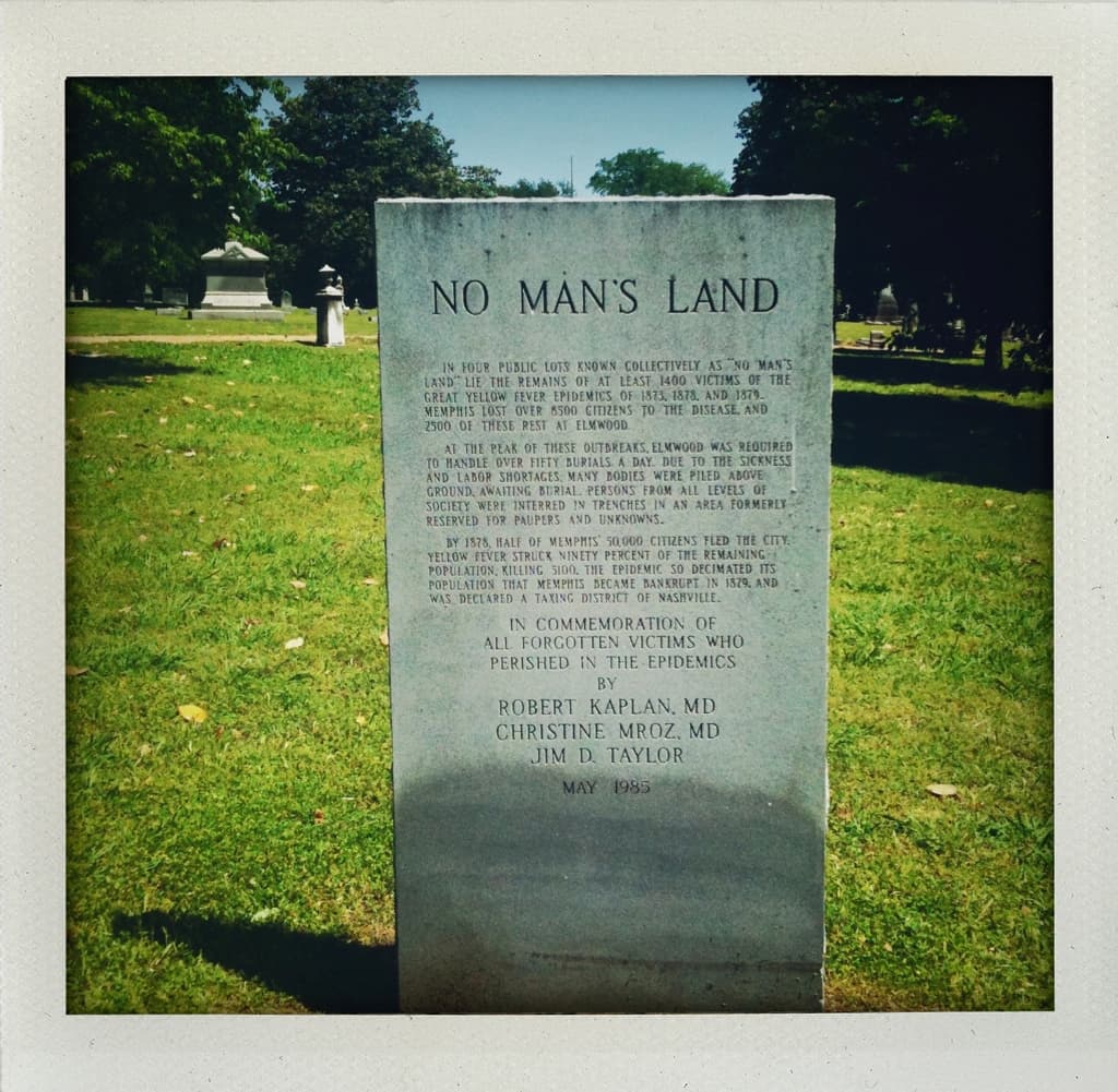 No man's land marker